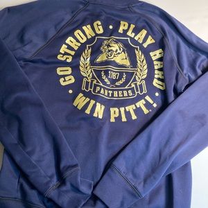 Pink v/s pitt university jacket medium blue